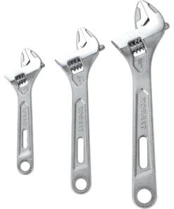 Kobalt Adjustable Wrenches 3-Piece Chrome Vanadium Steel Adjustable Wrench Set