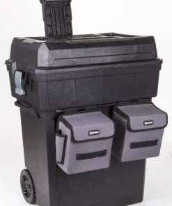 Kobalt Portable Tool Boxes Zerust 19-in Black Plastic Wheels Lockable Tool Box