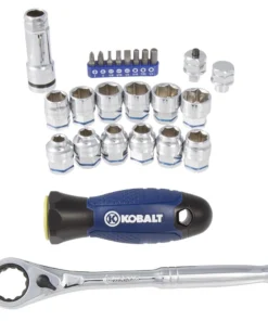 Kobalt Pass-Through Sockets & Sets Xtreme Access 25-Piece 3/8-in Drive Set