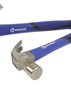 Kobalt Hammers 16-oz Smooth Face Steel Head Fiberglass Claw Hammer