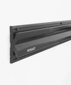 Kobalt Slatwall & Rail Storage Systems 34-in Black Plastic Multipurpose Storage Rail