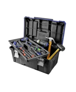 Kobalt Portable Tool Boxes Zerust 22-in Black Plastic Lockable Tool Box -Kobalt Sales Shop 071617029395 08800193