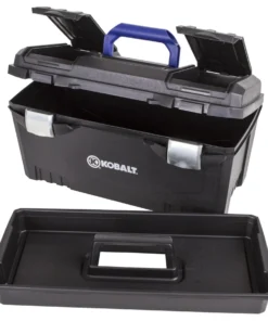 Kobalt Portable Tool Boxes 20-in Black Plastic Lockable Tool Box -Kobalt Sales Shop 071617079758 08219630