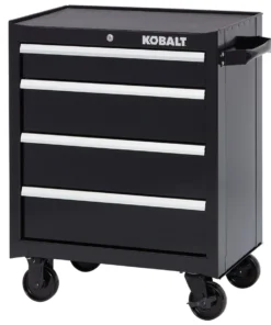 Kobalt Bottom Tool Cabinets 26.5-in W x 34-in H 4-Drawer Steel Tool Cabinet (Black)