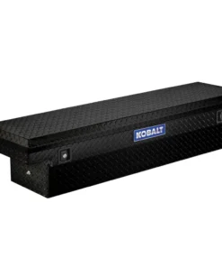 Kobalt Truck Tool Boxes 61.9-in x 13.9-in x 14-in Black Aluminum Top Mount Truck Tool Box