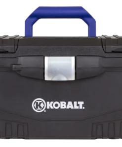 Kobalt Portable Tool Boxes 17-in Black Plastic Lockable Tool Box