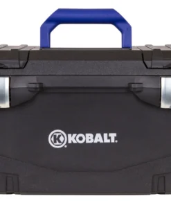 Kobalt Portable Tool Boxes 20-in Black Plastic Lockable Tool Box