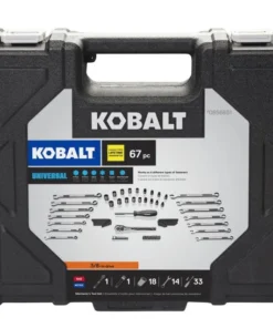 Kobalt Mechanics Tool Sets Universal 67-Piece Standard (SAE) and Metric Combination Matte Mechanics Tool Set (3/8-in) -Kobalt Sales Shop 08525169