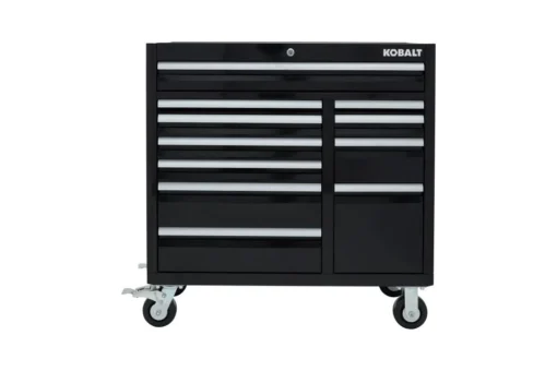 Kobalt Bottom Tool Cabinets 3000 Series 41-in W x 41-in H 11-Drawer Steel Rolling Tool Cabinet (Black) -Kobalt Sales Shop 08545175
