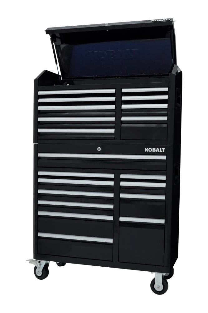 Kobalt Bottom Tool Cabinets 3000 Series 41-in W x 41-in H 11-Drawer Steel Rolling Tool Cabinet (Black) 4 Kobalt Bottom Tool Cabinets 3000 Series 41-in W x 41-in H 11-Drawer Steel Rolling Tool Cabinet (Black) - Image 4