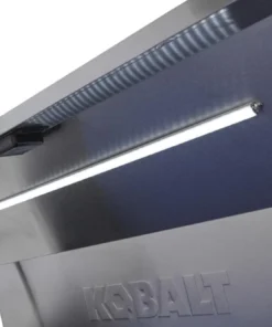 Kobalt Bottom Tool Cabinets 3000 Series 53-in W x 68.7-in H 18-Drawer Stainless Steel Rolling Tool Cabinet (Stainless Steel) -Kobalt Sales Shop 08622803