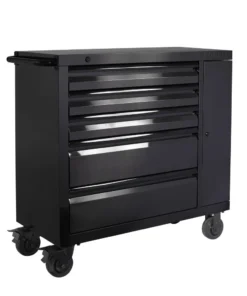 Kobalt Bottom Tool Cabinets 3000 Series 41-in W x 41-in H 5-Drawer Stainless Steel Rolling Tool Cabinet (Black) -Kobalt Sales Shop 08703976