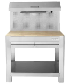 Kobalt Work Benches 45-in W x 36-in H 2-Drawer Wood Work Bench