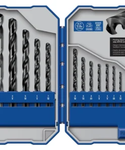 Kobalt Twist Drill Bits 14-Piece Assorted Set Black Oxide Coated Hss Twist Drill Bit Set