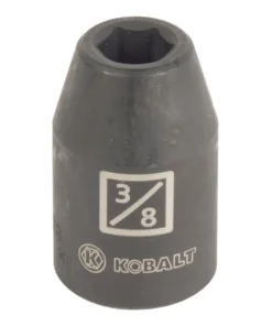 Kobalt Impact Sockets & Impact Socket Sets -Piece Standard (SAE) 1/2-in Drive 3/8-in 6-Point Impact Socket