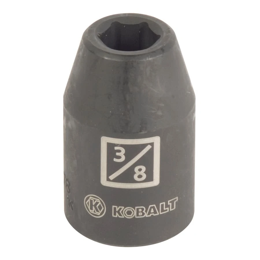 Kobalt Impact Sockets & Impact Socket Sets -Piece Standard (SAE) 1/2-in Drive 3/8-in 6-Point Impact Socket 1 Kobalt Impact Sockets & Impact Socket Sets -Piece Standard (SAE) 1/2-in Drive 3/8-in 6-Point Impact Socket