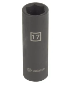 Kobalt Impact Sockets & Impact Socket Sets Metric 1/2-in Drive 17mm 6-Point Impact Socket