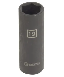 Kobalt Impact Sockets & Impact Socket Sets Metric 1/2-in Drive 19mm 6-Point Impact Socket