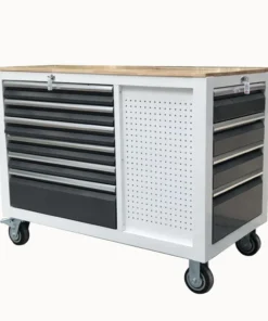 Kobalt Bottom Tool Cabinets 3000 Series 48-in W x 37-in H 10-Drawer Steel Rolling Tool Cabinet (White)