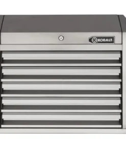 Kobalt Top Tool Chests 3000 Series 27-in W x 23.2-in H 5-Drawer Stainless Steel Tool Chest (Stainless Steel)