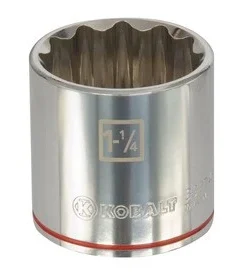 Kobalt Sockets & Socket Sets Standard (SAE) 1/2-in Drive 12-point 1-1/4-in Shallow Socket -Kobalt Sales Shop 099198852799lg