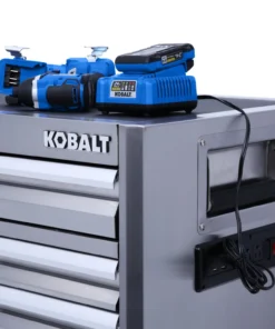 Kobalt Bottom Tool Cabinets 3000 Series 41-in W x 37.5-in H 8-Drawer Stainless Steel Rolling Tool Cabinet (Stainless Steel) -Kobalt Sales Shop 11561549