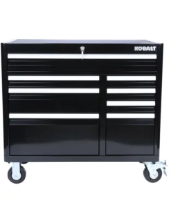 Kobalt Bottom Tool Cabinets 3000 Series 41-in W x 37.5-in H 8-Drawer Steel Rolling Tool Cabinet (Black)