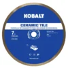 Kobalt Diamond Saw Blades 7-in Wet Ceramic Continuous Diamond Saw Blade
