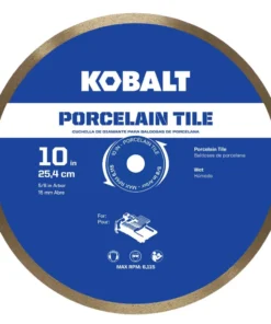 Kobalt Diamond Saw Blades 10-in Wet Porcelain Tile Diamond Saw Blade