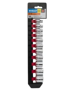 Kobalt Sockets & Socket Sets 11-Piece Standard (SAE) 3/8-in Drive 6-point Set Shallow Socket Set -Kobalt Sales Shop 15102572