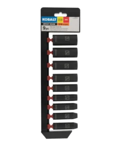 Kobalt Impact Sockets & Impact Socket Sets 9-Piece Standard (SAE) 3/8-in Drive Set 6-Point Impact Socket Set -Kobalt Sales Shop 15105631 scaled