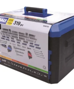 Kobalt Mechanics Tool Sets 319-Piece Standard (SAE) and Metric Combination Polished Chrome Mechanics Tool Set (1/4-in; 3/8-in) -Kobalt Sales Shop 15280779