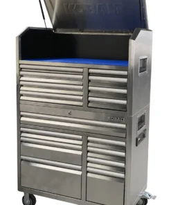Kobalt Top Tool Chests 3000 Series 41-in W x 26.1-in H 8-Drawer Stainless Steel Tool Chest (Stainless Steel) -Kobalt Sales Shop 15318999 scaled