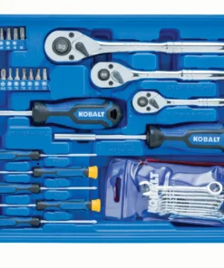 Kobalt Mechanics Tool Sets 232-Piece Standard (SAE) and Metric Combination Polished Chrome Mechanics Tool Set (1/4-in; 3/8-in; 1/2-in;) -Kobalt Sales Shop 16663698 scaled