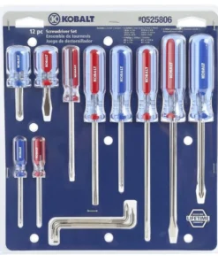 Kobalt Screwdrivers 12-Piece Acetate Handle Set Multi-bit Screwdriver Set -Kobalt Sales Shop 16988796
