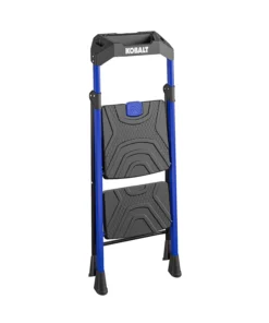 Kobalt Step Stools 2-Step 300-lb Capacity Black Steel Foldable Step Stool -Kobalt Sales Shop 17788048