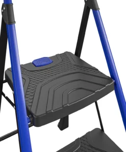 Kobalt Step Stools 2-Step 300-lb Capacity Black Steel Foldable Step Stool -Kobalt Sales Shop 17788049