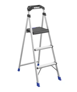 Kobalt Step Stools 3-Step 250-lb Capacity Aluminum Foldable Step Stool -Kobalt Sales Shop 17788333