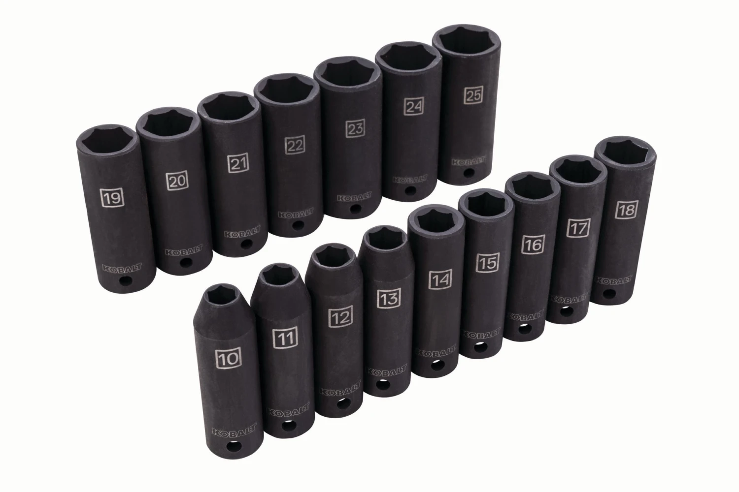 Kobalt Impact Sockets & Impact Socket Sets 16-Piece Metric 1/2-in Drive 6-Point Impact Socket Set 1 Kobalt Impact Sockets & Impact Socket Sets 16-Piece Metric 1/2-in Drive 6-Point Impact Socket Set
