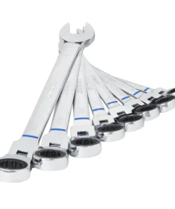 Kobalt Ratchet Wrenches & Sets 8-Piece Set 12-Point Metric Flexible Head Ratchet Wrench Set