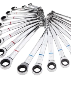 Kobalt Ratchet Wrenches & Sets 20-Piece Set 12-Point Standard (SAE) and Metric Combination Ratchet Wrench Set