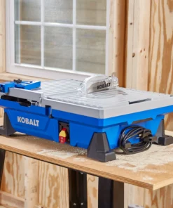 Kobalt Tile Saws 7-in 6-Amp Wet Tabletop Sliding Table Tile Saw -Kobalt Sales Shop 41973212