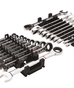 Kobalt Ratchet Wrenches & Sets In Tray with Removable Rails 20-Piece Set 12-Point Standard (SAE) and Metric Combination Ratchet Wrench Set -Kobalt Sales Shop 42336140