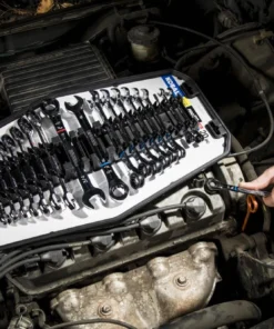 Kobalt Ratchet Wrenches & Sets In Tray with Removable Rails 20-Piece Set 12-Point Standard (SAE) and Metric Combination Ratchet Wrench Set -Kobalt Sales Shop 42336144