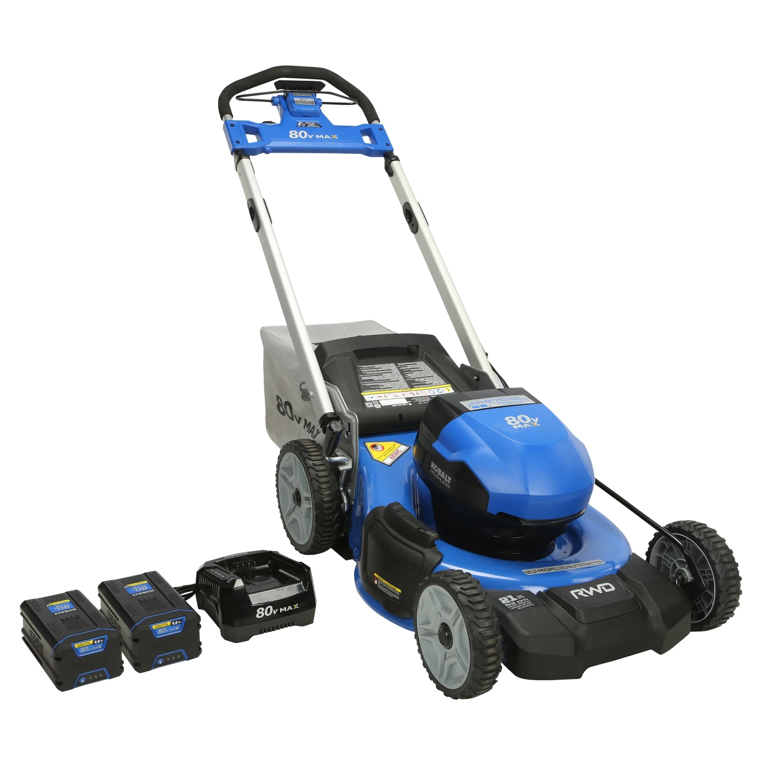 Kobalt Cordless Electric Push Lawn Mowers 80-Volt Max Brushless 21-in Self-propelled Cordless Electric Lawn Mower 4 Ah (Battery & Charger Included) 3 Kobalt Cordless Electric Push Lawn Mowers 80-Volt Max Brushless 21-in Self-propelled Cordless Electric Lawn Mower 4 Ah (Battery & Charger Included) - Image 3