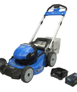 Kobalt Cordless Electric Push Lawn Mowers 80-Volt Max Brushless 21-in Self-propelled Cordless Electric Lawn Mower 6 Ah (Battery and Charger Included)