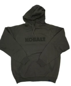 Kobalt Work Jackets & Coats Unisex Grey Preshrunk Cotton Hooded Sweatshirt (Medium)