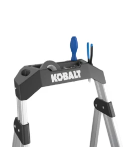 Kobalt Step Stools 3-Step 250-lb Capacity Aluminum Foldable Step Stool -Kobalt Sales Shop 43410324