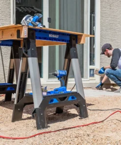 Kobalt Saw Horses 30.63-in W x 33.5-in H Adjustable Pp and Steel Construction Saw Horse (1000-lb Capacity) -Kobalt Sales Shop 44626110 scaled