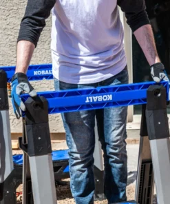 Kobalt Saw Horses 30.63-in W x 33.5-in H Adjustable Pp and Steel Construction Saw Horse (1000-lb Capacity) -Kobalt Sales Shop 44628177 scaled